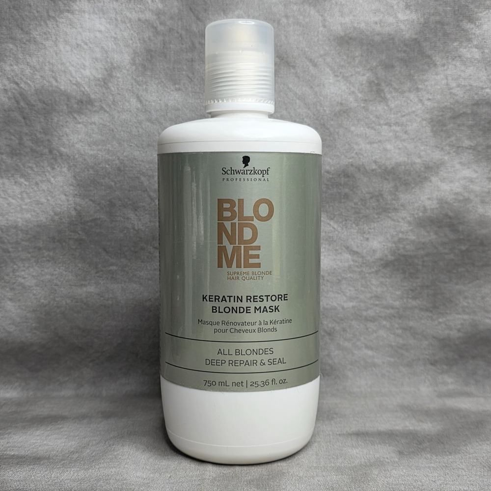 SCHWARZKOPF BlondMe Keratin Restore Blonde Mask for All Blondes‎ 25.36 fl oz